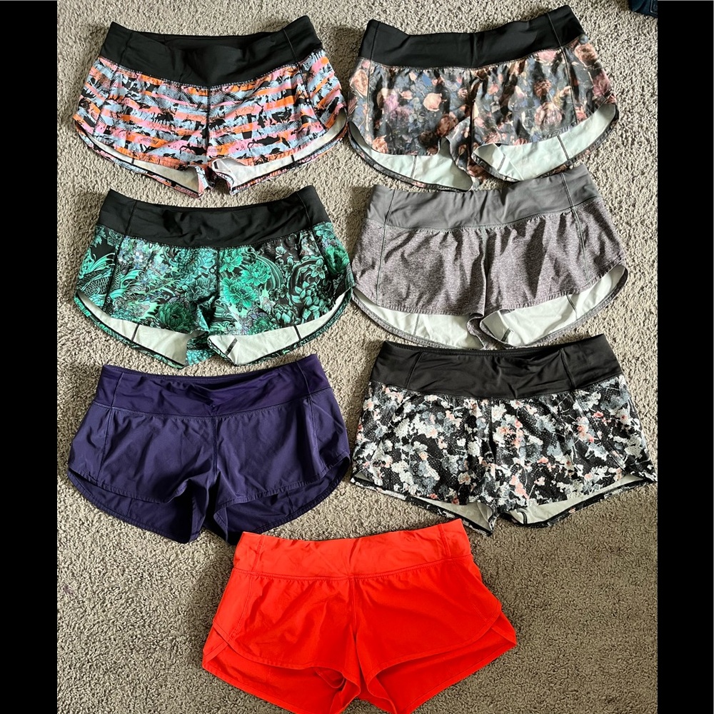 Lululemon shorts. Size 8. $35 each.